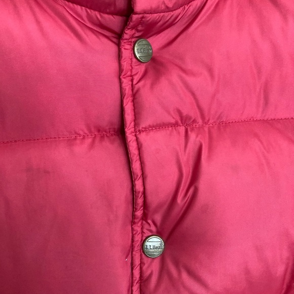 Vintage LLBean Red Down Puffer Vest Men’s Size Large - Picture 8 of 9